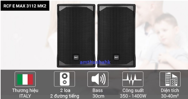Loa karaoke RCF EMAX 3112 MKII cao cấp